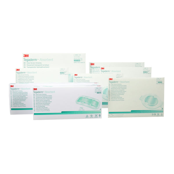 3M™ Tegaderm™ Διαφανές Ακρυλικό Απορροφητικό Επίθεμα,  7.6cm x 9.5cm