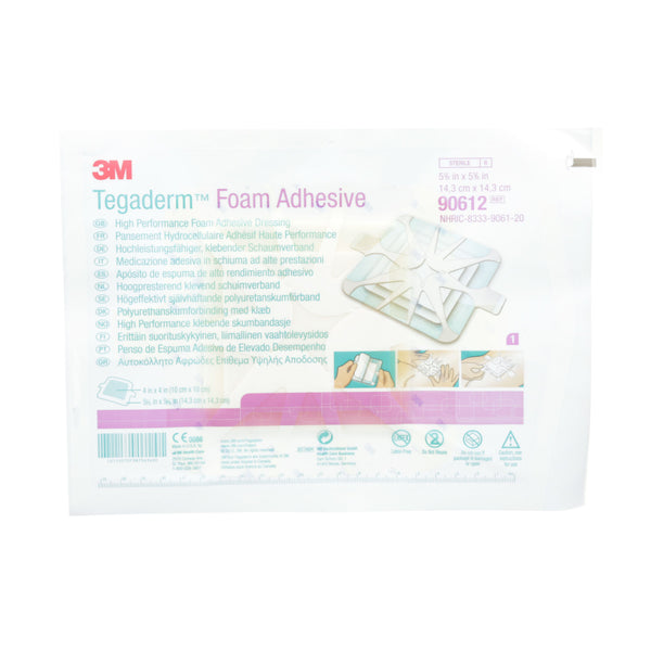 3M™ Tegaderm™ Αφρώδες Kολλητικό Επίθεμα Υψηλής Απόδοσης, 14.3x14.3cm,Τετράγωνο